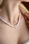 Heliophilia Silver Collar Multicolor con Colgante de Aleación